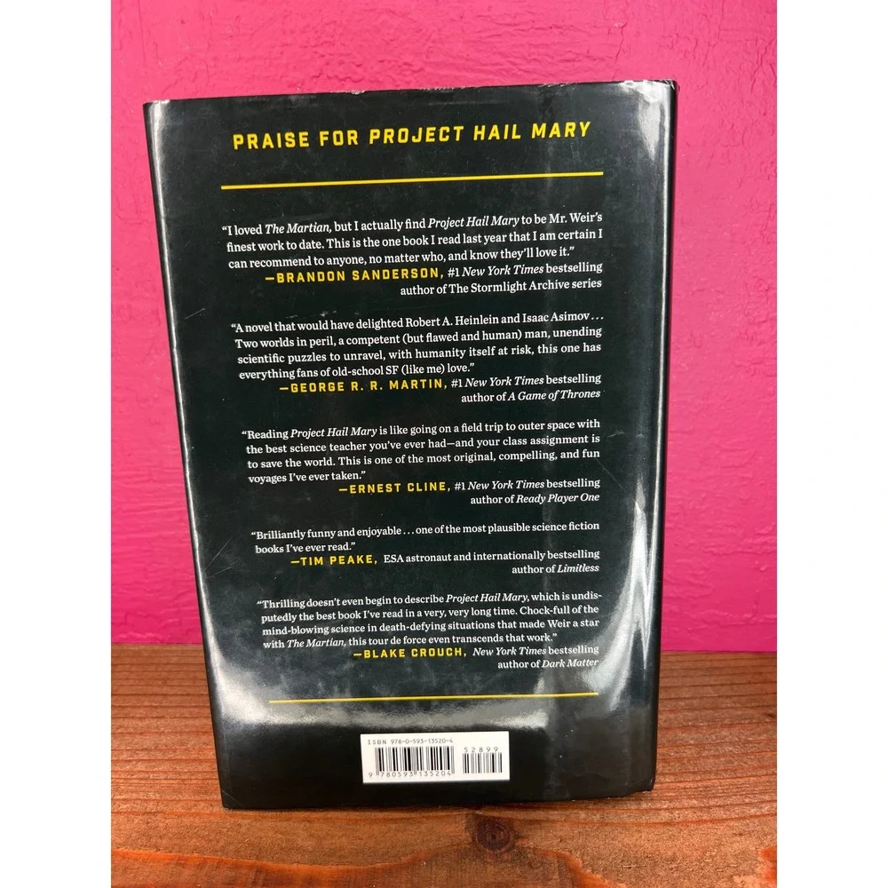 Project Hail Mary - Andy Weir (2021, Hardcover) First Edition/2nd Print, VG+